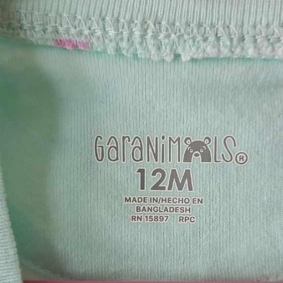 Garanimals Mint Floral Fruit Print Sundress - Picture 6 of 9